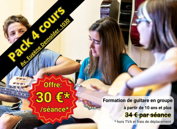 Cours guitare en petits groupes à Bruxelles