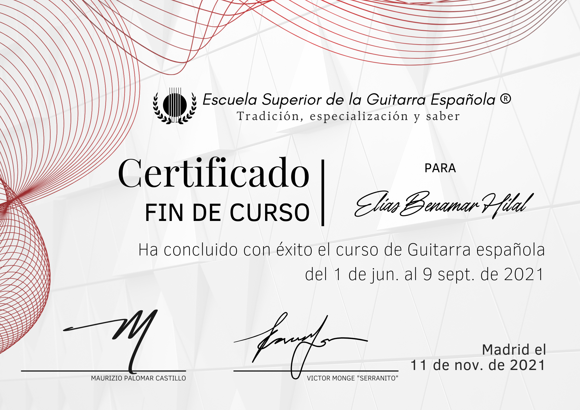 Escuela Superior de Guitarra 2021