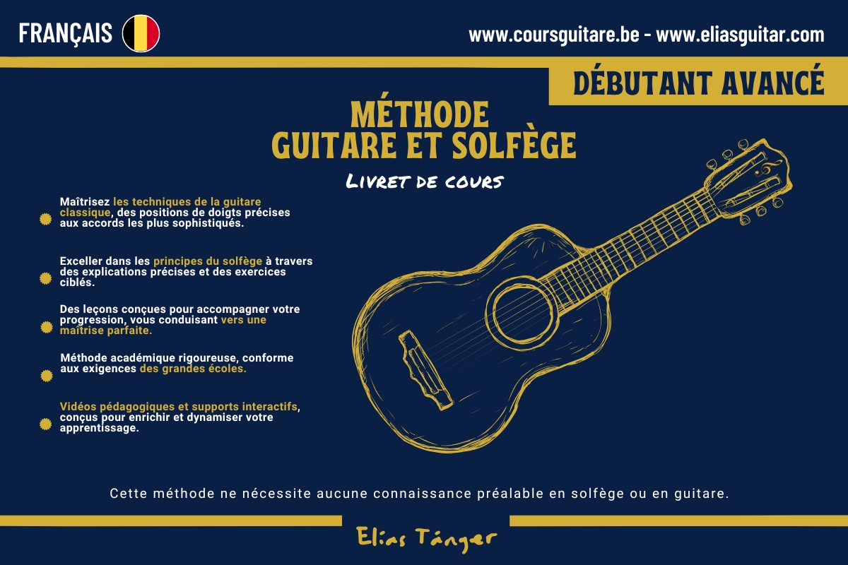Livret de cours de guitare et solfège pour débutants