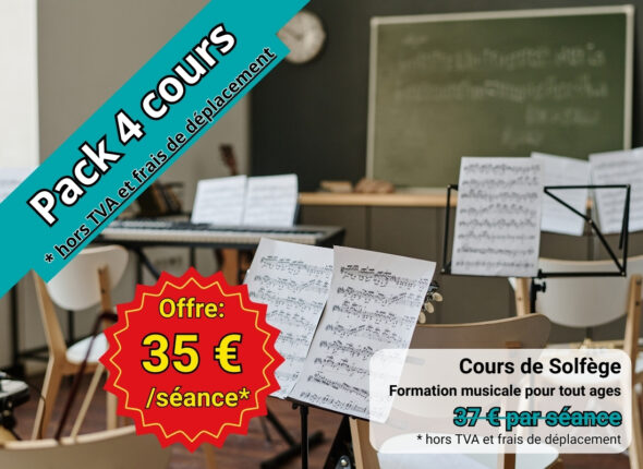 Cours de solfège à domicile ou chez le professeur à Bruxelles