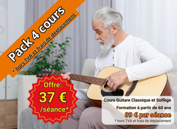 Cours de guitare et solfège pour Seniors à Bruxelles