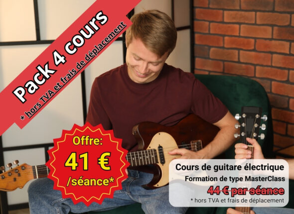 Cours de guitare électrique et tablatures à domicile à Bruxelles